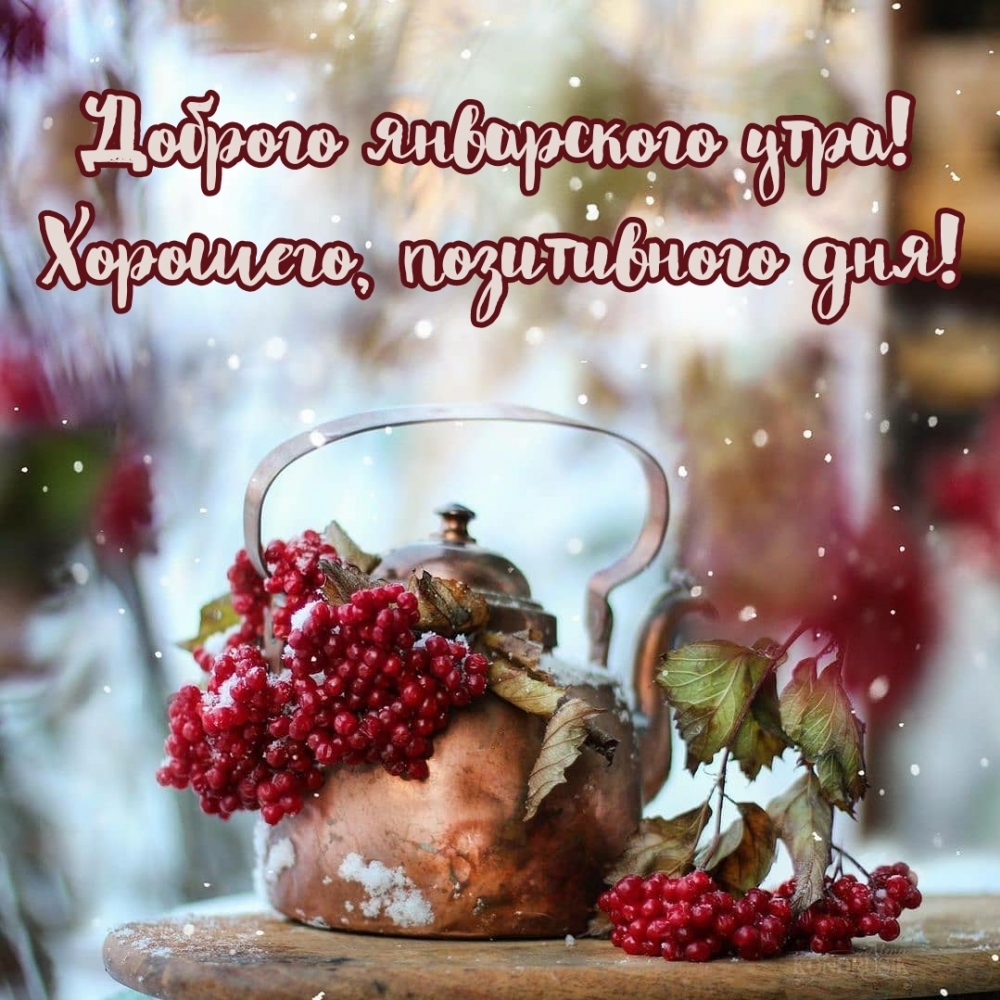 Доброго январского утра! Хорошего, позитивного дня!
