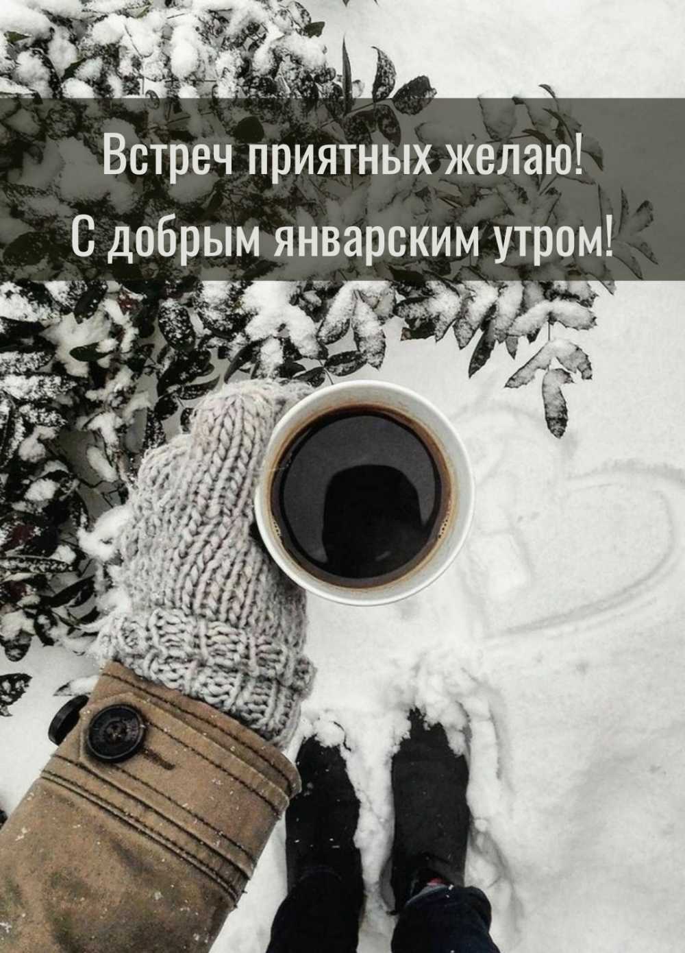 Встреч приятных желаю! С добрым январским утром!