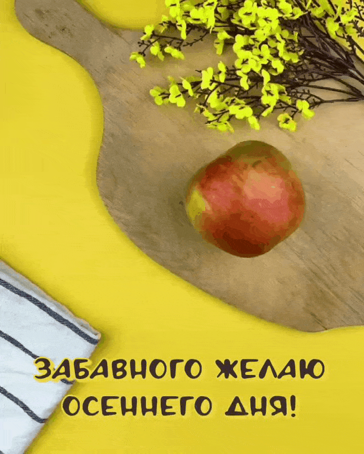 Забавного желаю осеннего дня!