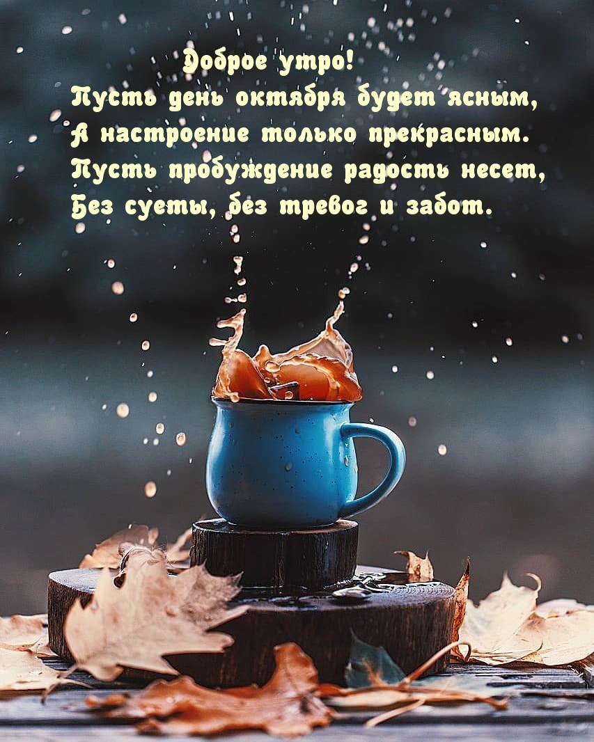 Доброе утро! Пусть день октября будет ясным