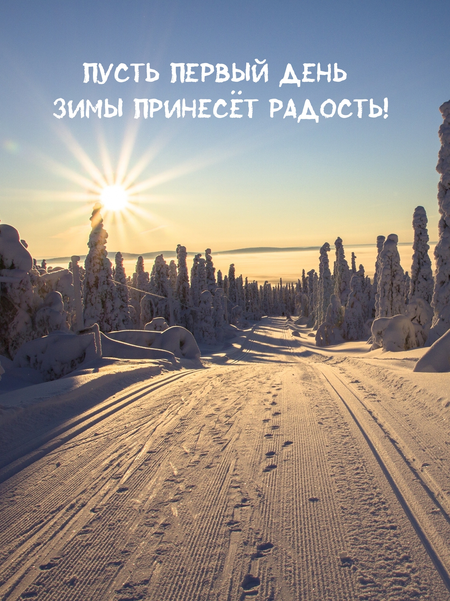 Пусть первый день зимы принесёт радость!