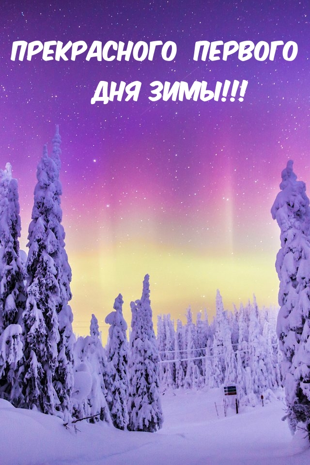 Прекрасного первого дня зимы!