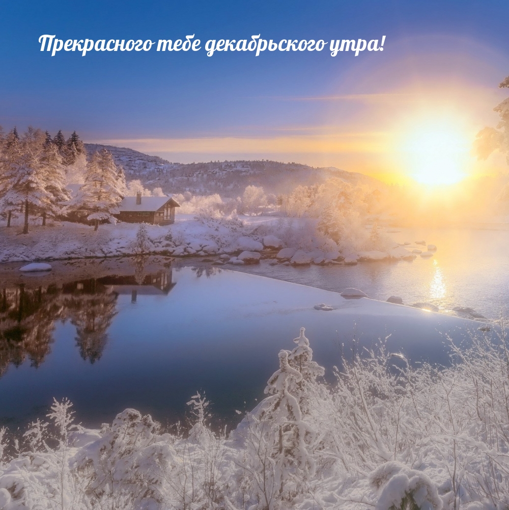Прекрасного тебе декабрьского утра!