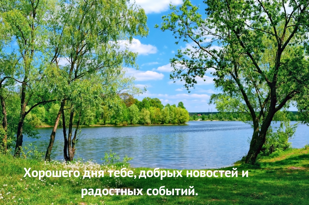 Картинка - Хорошего дня тебе, добрых новостей.