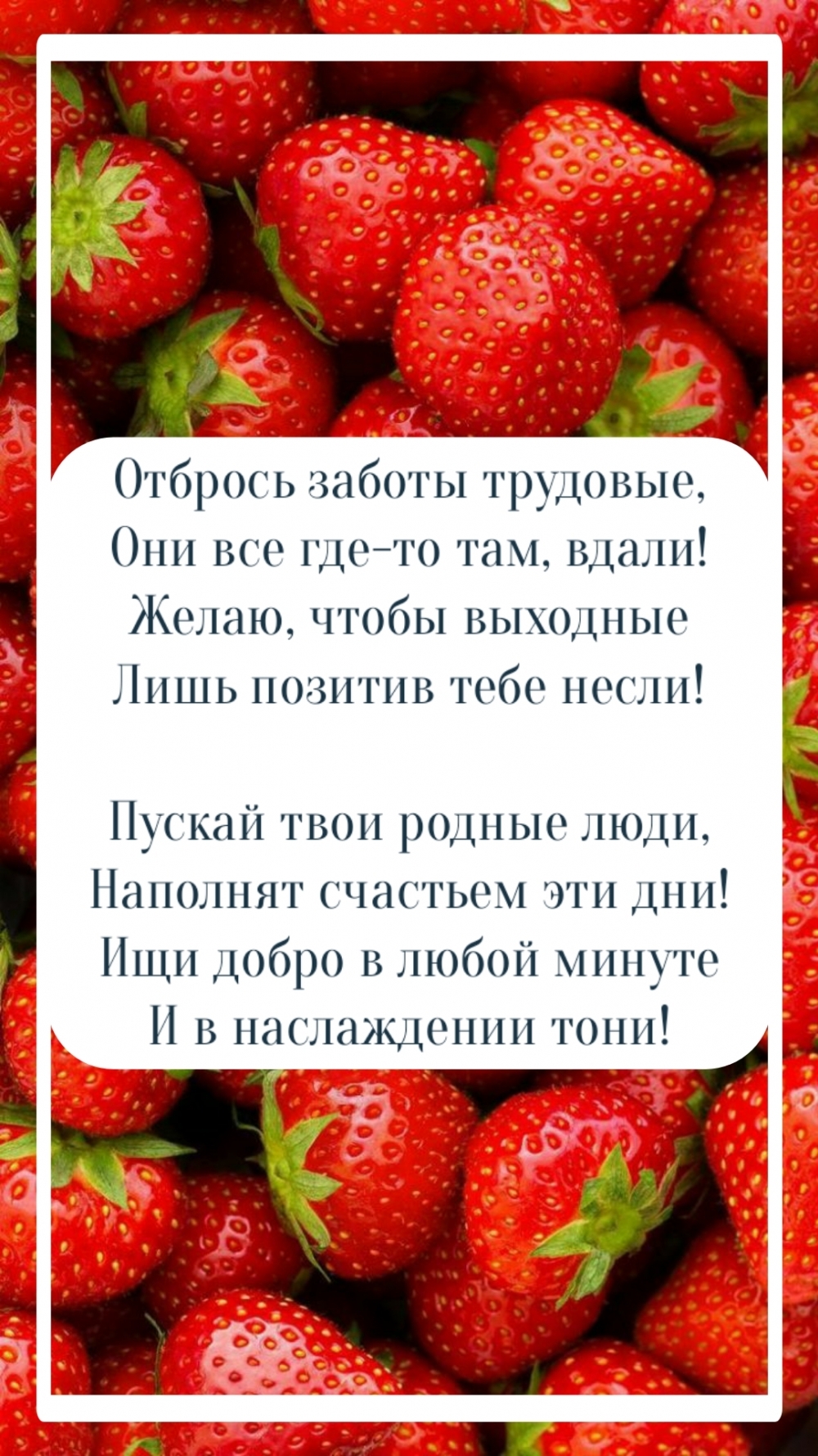 Отбрось заботы трудовые, они все где-то там, вдали!