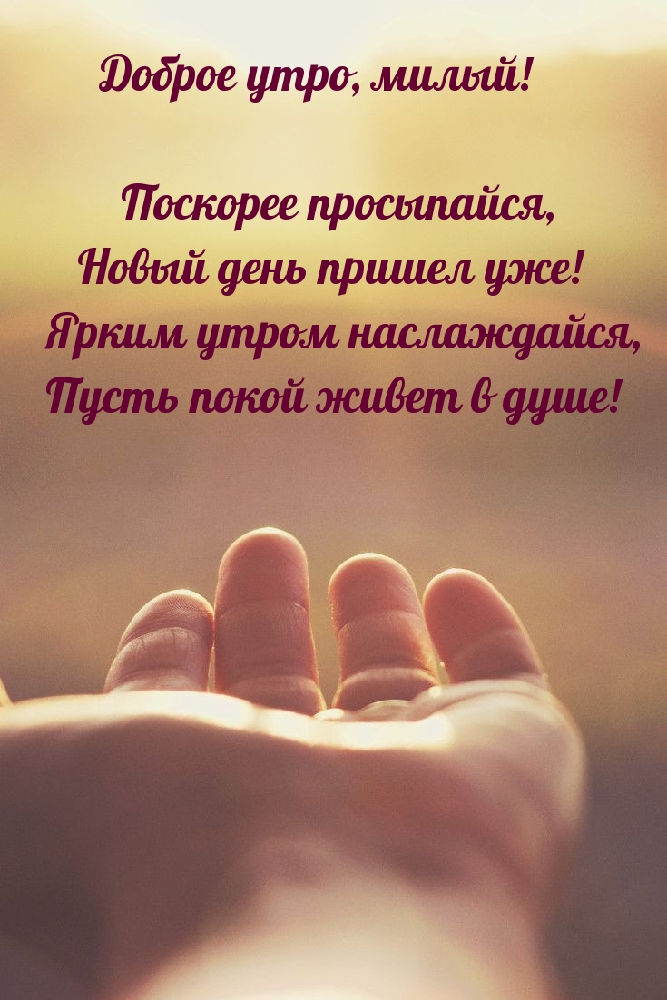Доброе утро, милый!