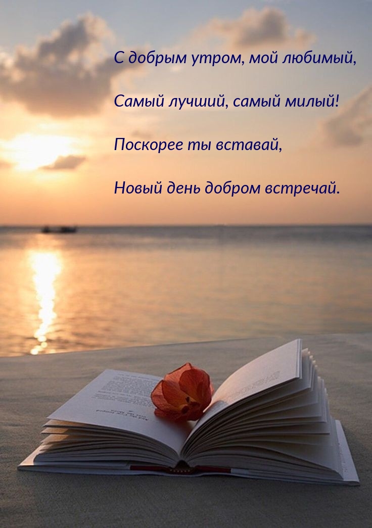 С добрым утром, мой любимый