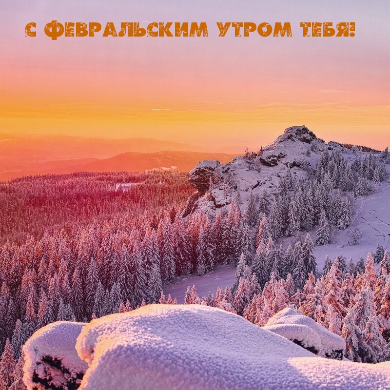 С февральским утром тебя!