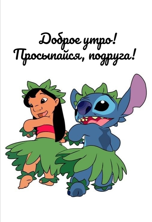 Доброе утро! Просыпайся, подруга!