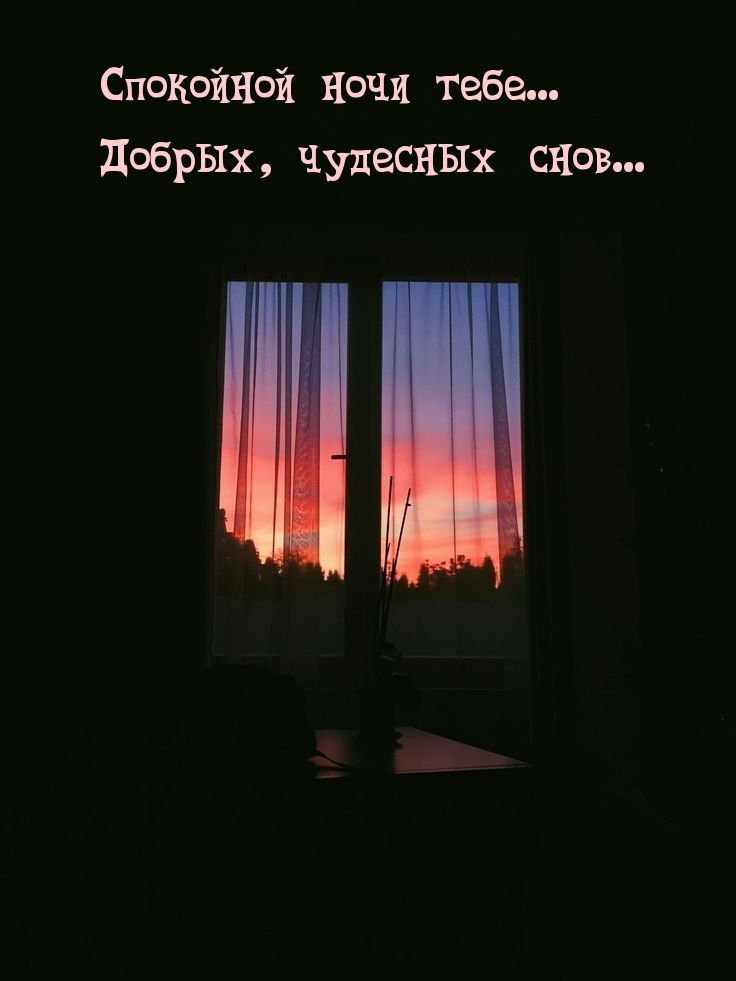 Спокойной ночи тебе… Добрых, чудесных снов…