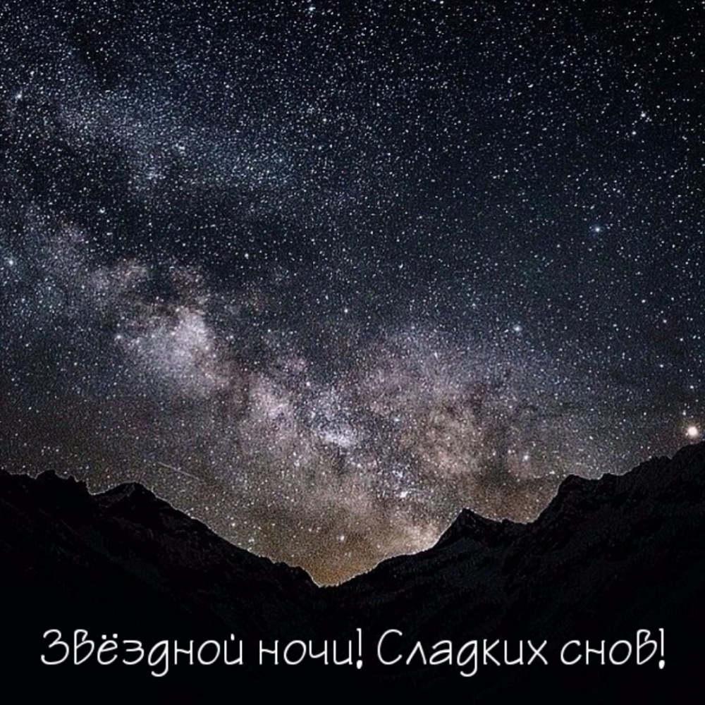 Звездной ночи! Сладких снов!
