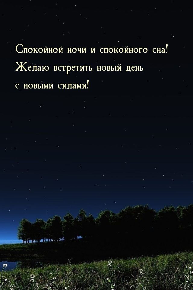 Спокойной ночи и спокойного сна!