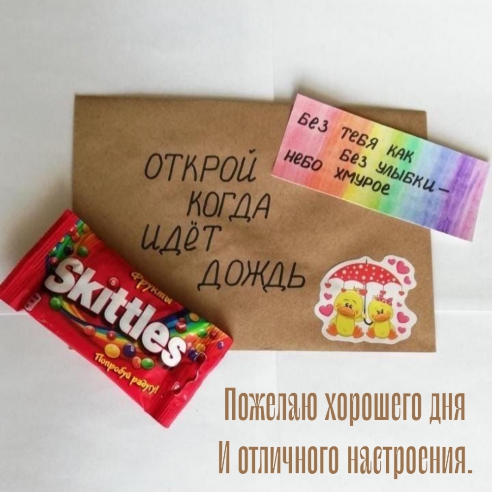Пожелаю хорошего дня и отличного настроения.