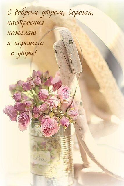 С добрым утром, дорогая, настроения пожелаю я хорошего с утра!