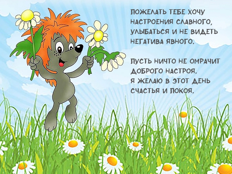 Пожелать тебе хочу настроения славного!