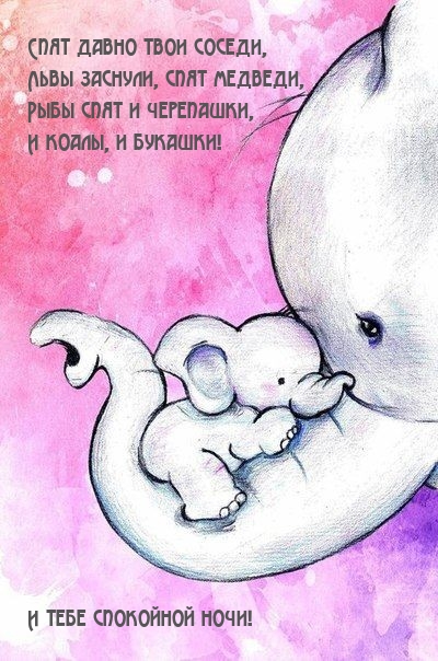И тебе спокойной ночи!