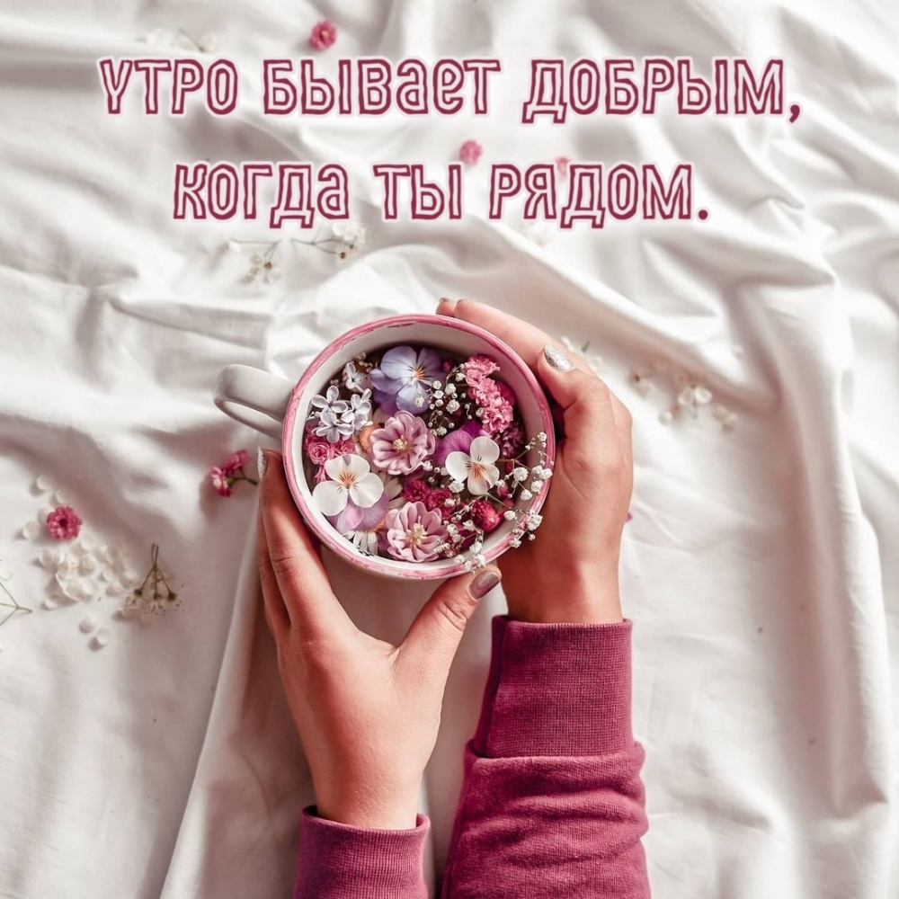 Утро бывает добрым, когда ты рядом.