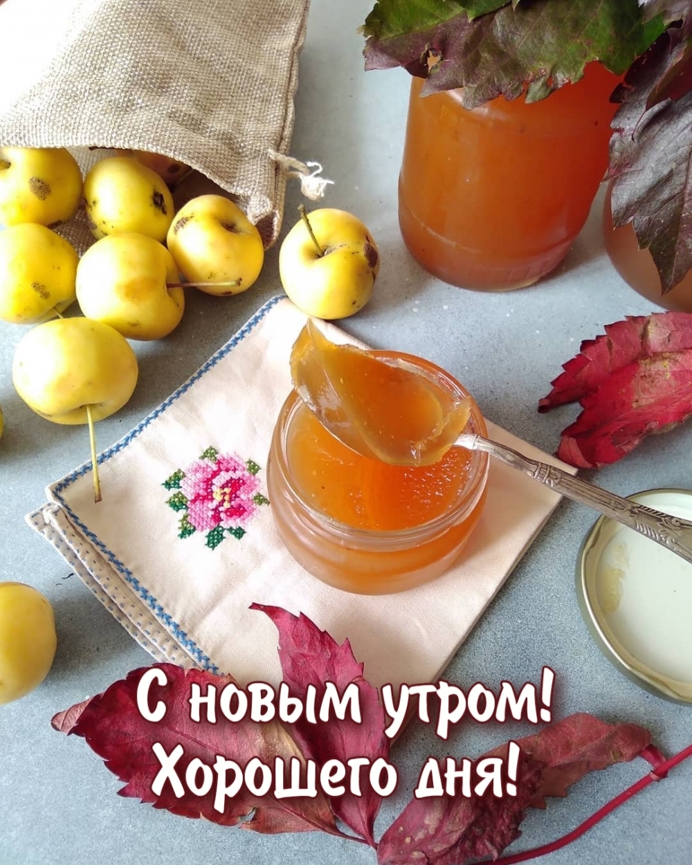 С новым утром! Хорошего дня!