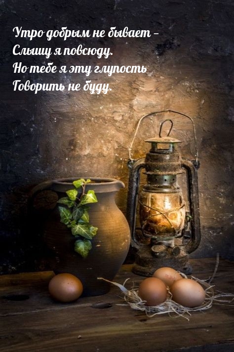 Утро добрым не бывает — слышу я повсюду.