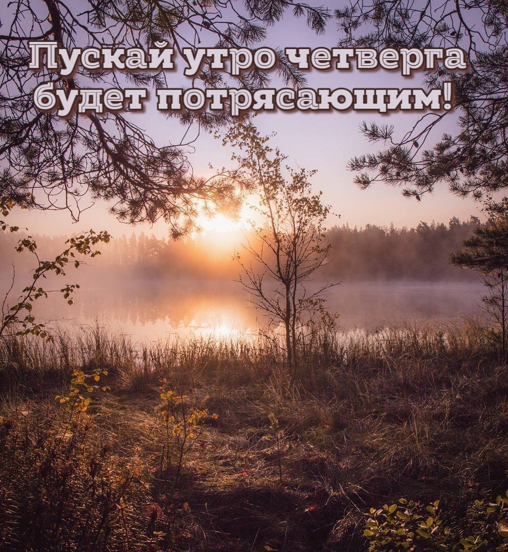 Пускай утро четверга будет потрясающим!