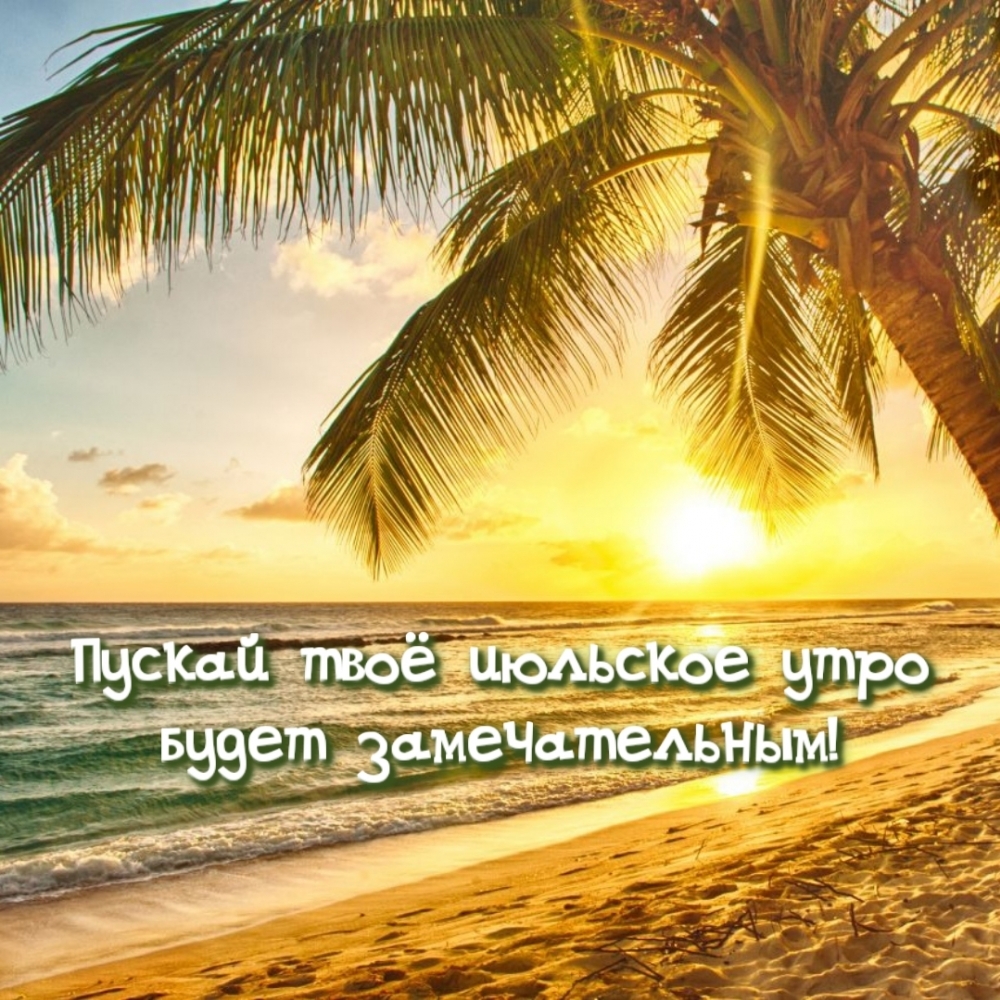 Пускай твоё июльское утро будет замечательным!