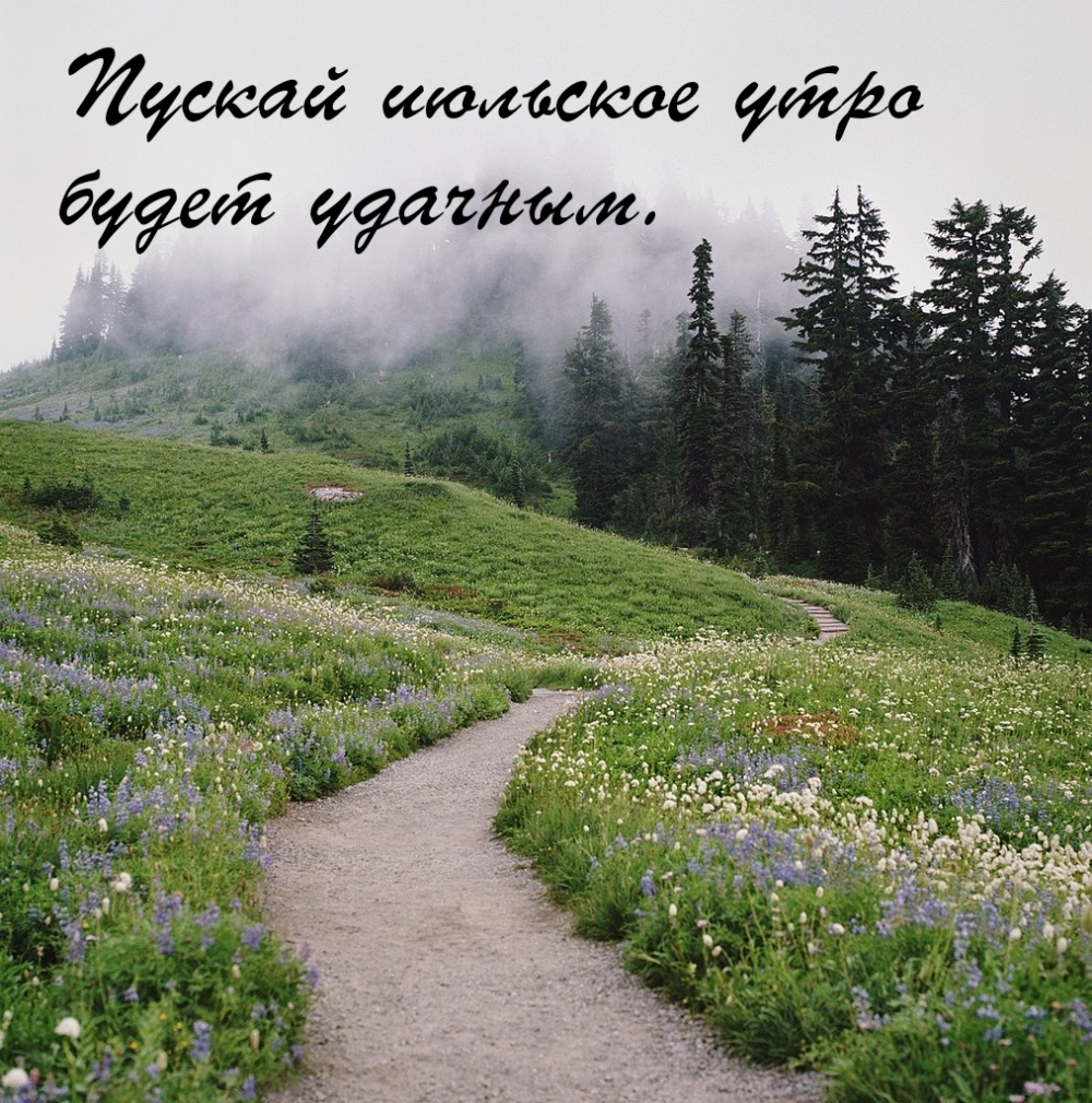 Пускай июльское утро будет удачным.