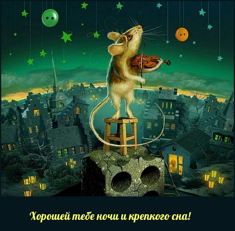 Хорошей тебе ночи и крепкого сна!