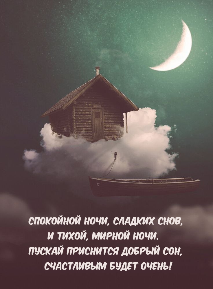 Спокойной ночи, сладких снов, и тихой, мирной ночи.