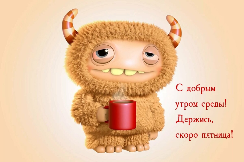 С добрым утром среды! Держись, скоро пятница!