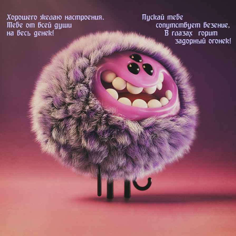 Хорошего желаю настроения.