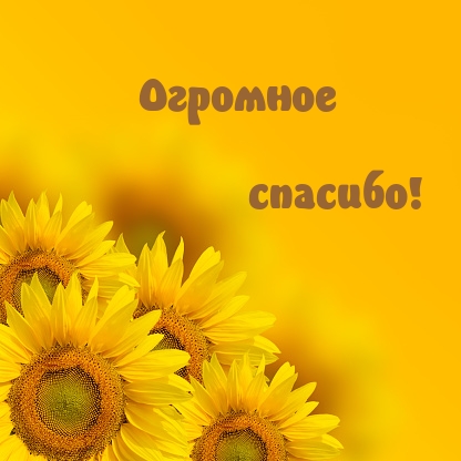 Огромное спасибо!