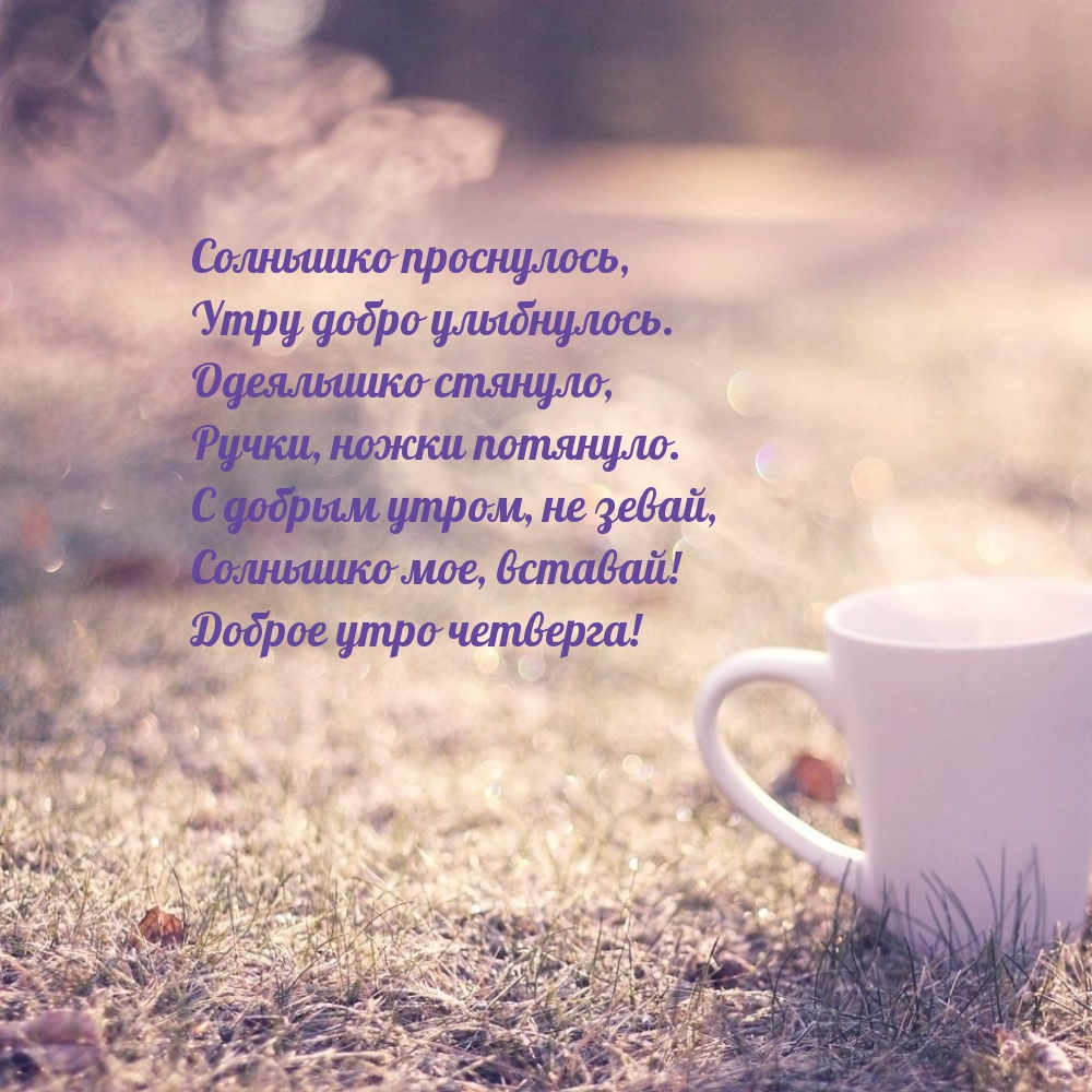 Солнышко проснулось, утру добро улыбнулось.