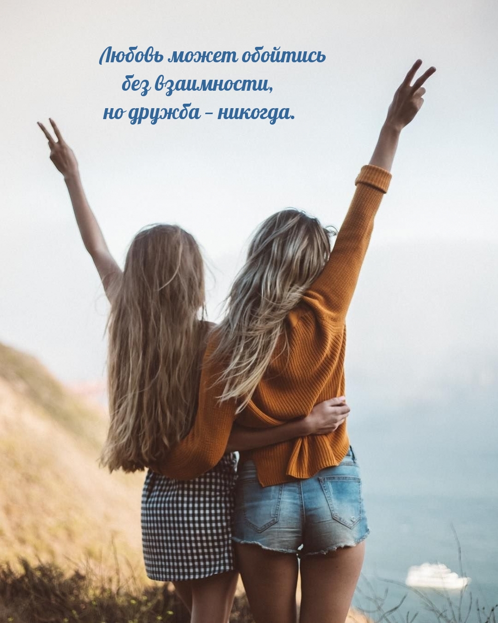 Любовь может обойтись без взаимности, но дружба — никогда.