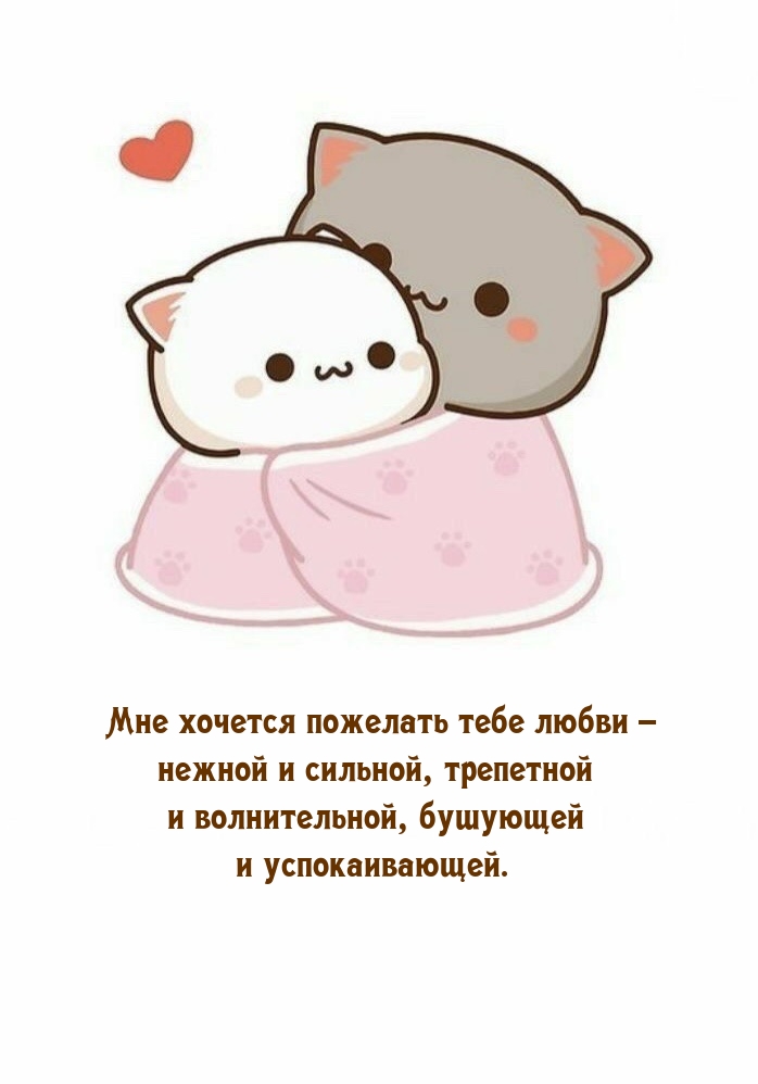 Мне хочется пожелать тебе любви – нежной и сильной