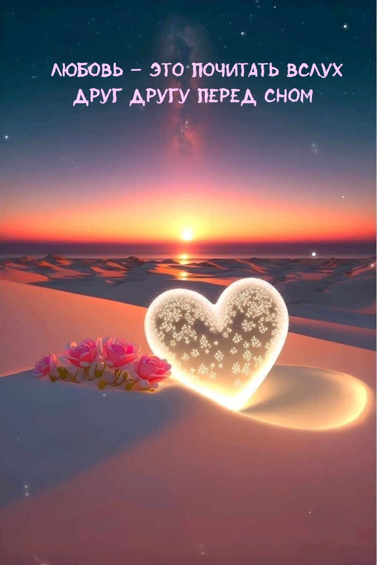Любовь – это почитать вслух друг другу перед сном