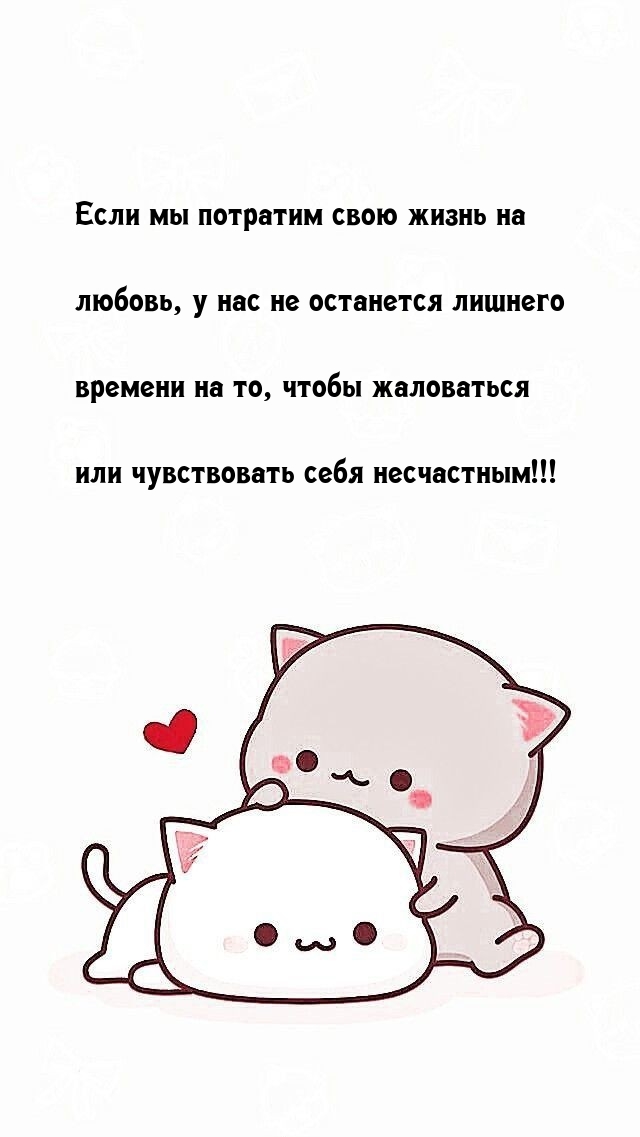 Если мы потратим свою жизнь на любовь, у нас не останется лишнего времени