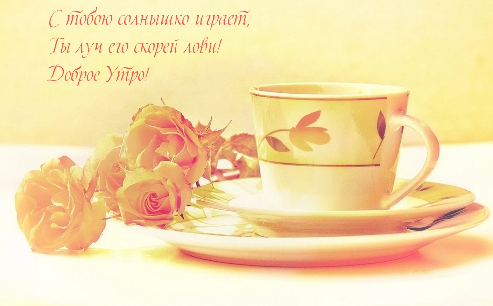 С тобою солнышко играет! Доброе Утро!