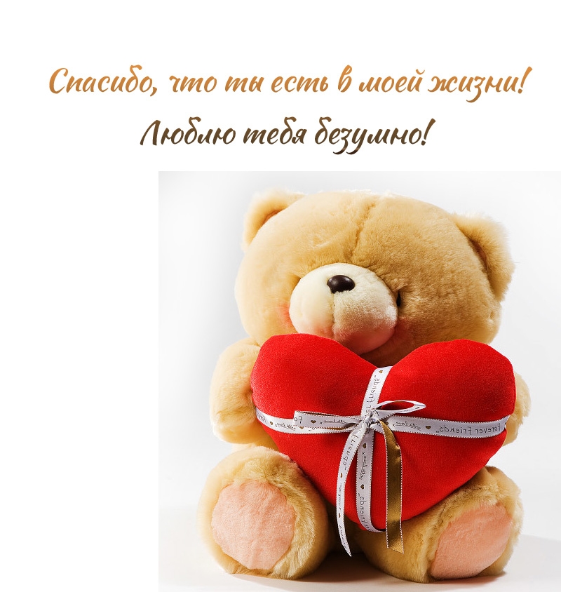 Спасибо, что ты есть в моей жизни! Люблю тебя безумно!