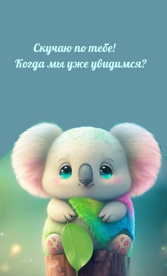 Скучаю по тебе! Когда мы уже увидимся?