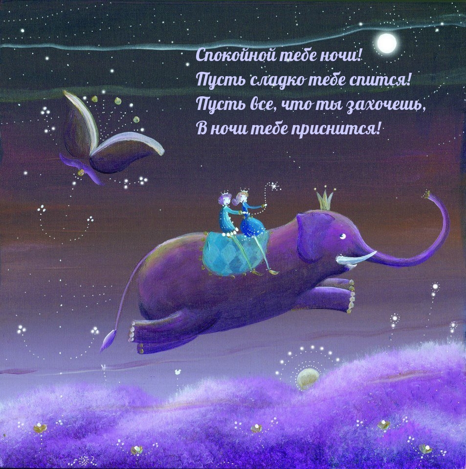 Спокойной тебе ночи! Пусть сладко тебе спится!