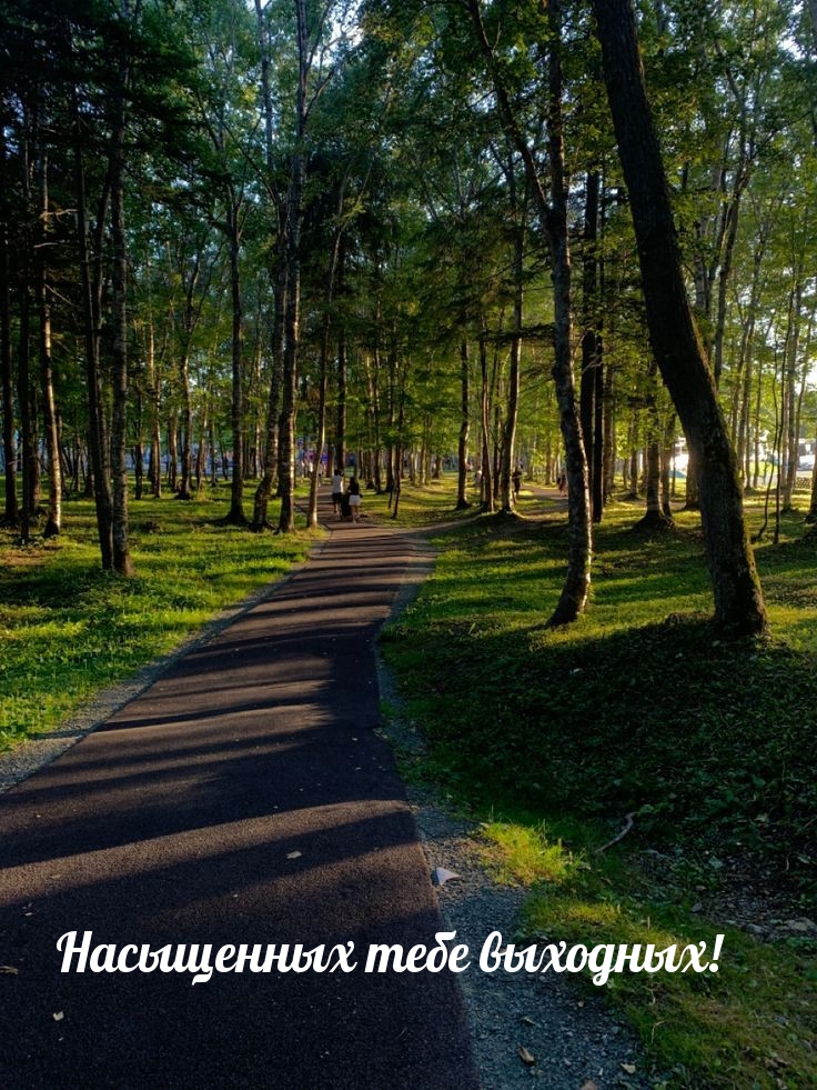 Насыщенных тебе выходных!