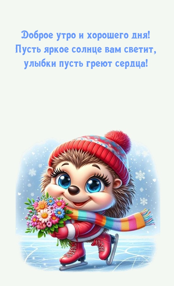 Доброе утро и хорошего дня! Пусть яркое солнце вам светит