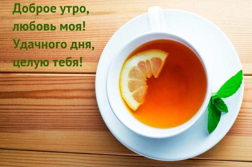 Доброе утро, любовь моя! Удачного дня, целую тебя!