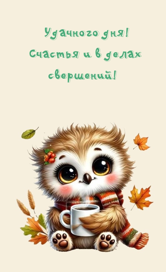 Удачного дня! Счастья и в делах свершений!