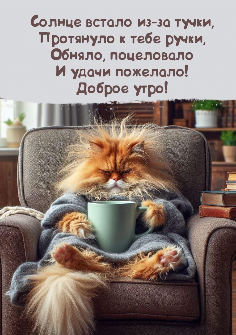 Доброе утро! Солнце встало из-за тучки