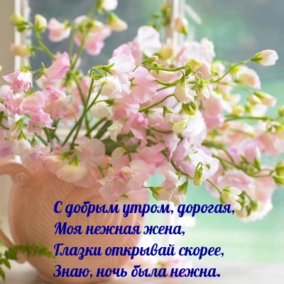 С добрым утром, дорогая, Моя нежная жена