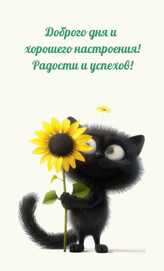 Доброго дня и хорошего настроения! Радости и успехов!