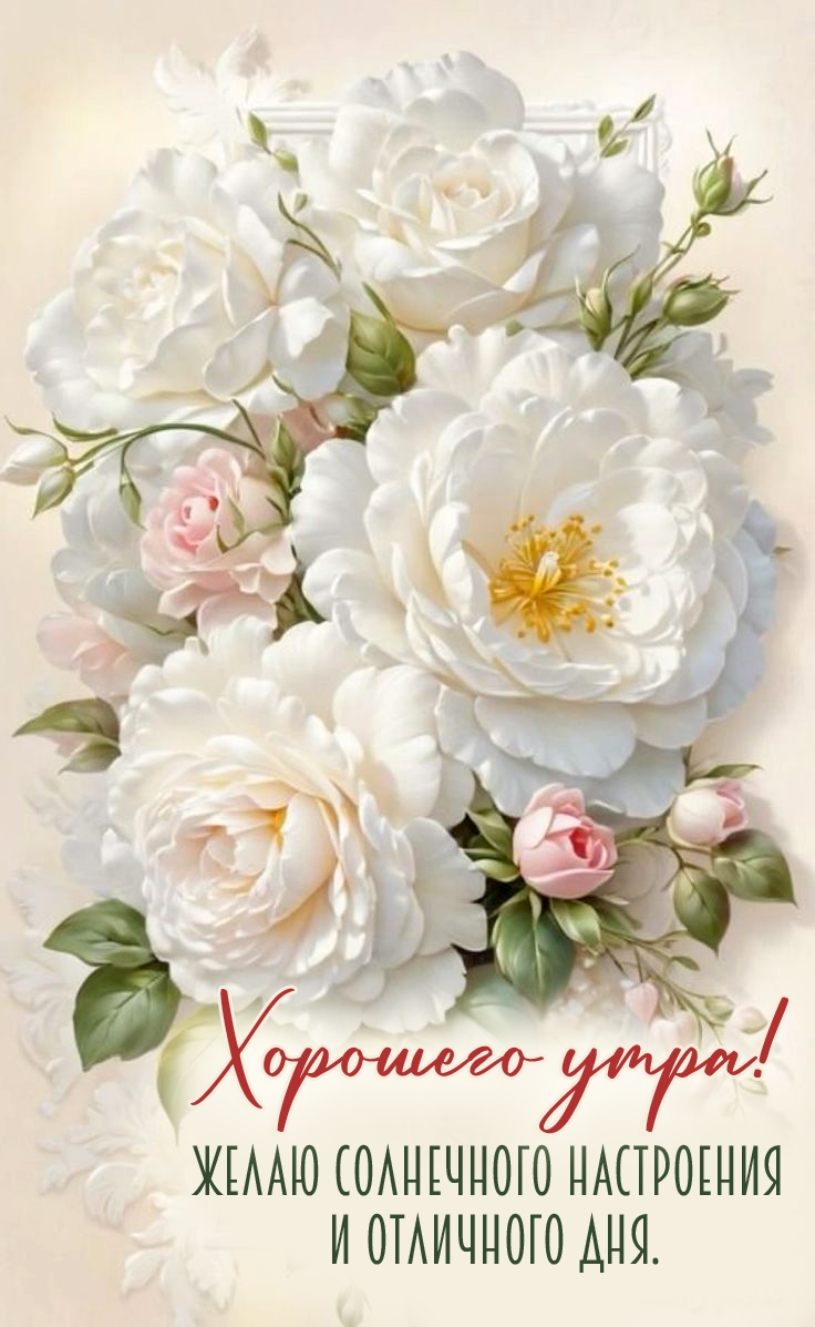 Хорошего утра! Желаю солнечного настроения и отличного дня.