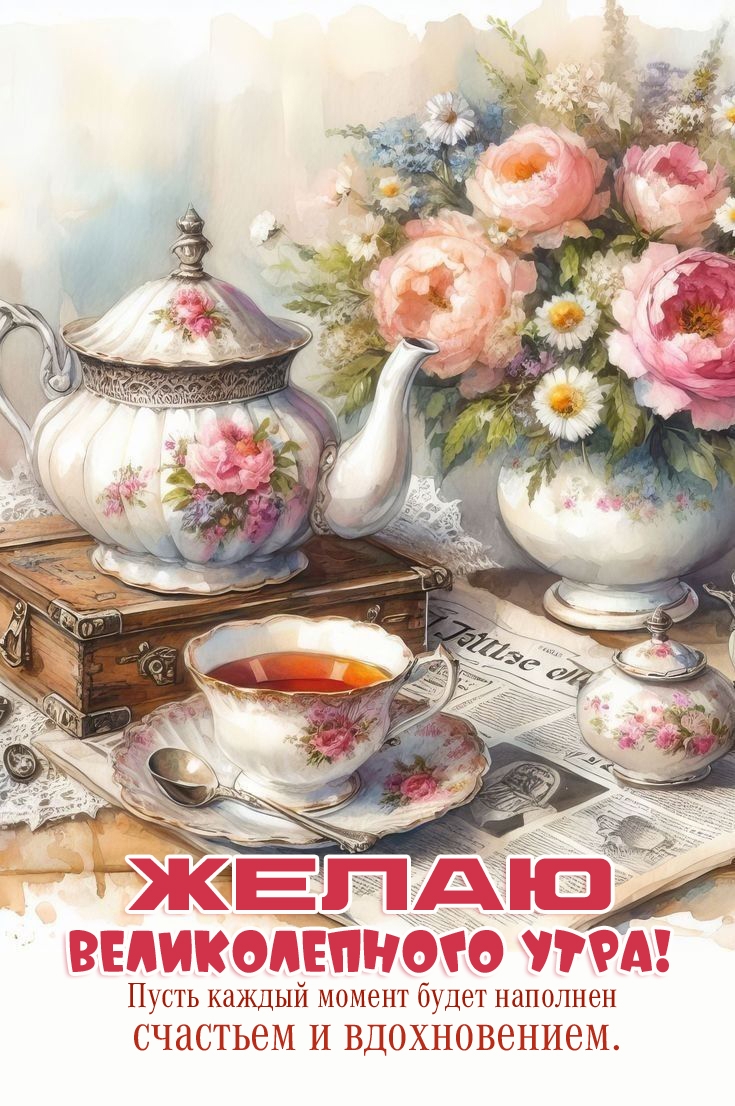 Желаю великолепного утра! Пусть каждый момент будет наполнен счастьем и вдохновением.