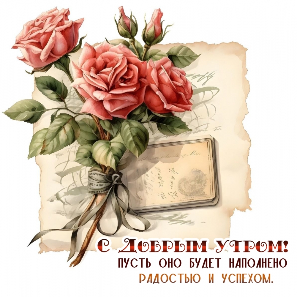 С Добрым утром! Пусть оно будет наполнено радостью и успехом.